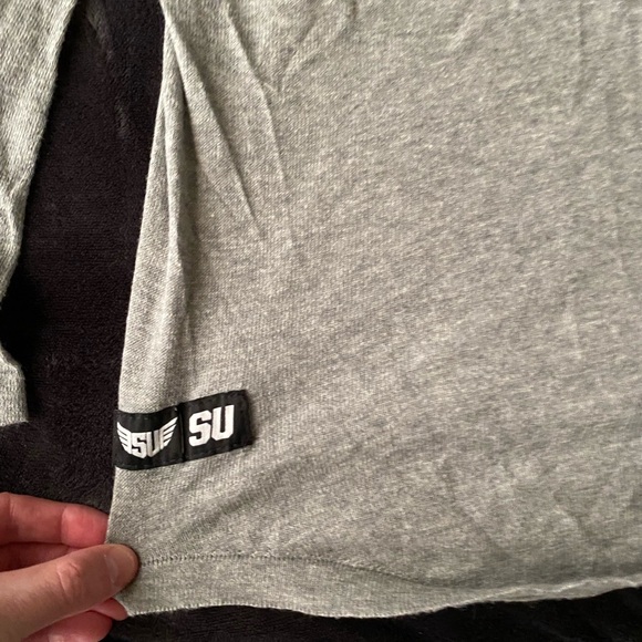 SizeUp Gray Long Sleeve ZipUp - Picture 3 of 3